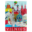 Magnetas dėlionė Vilniaus miesto panorama
